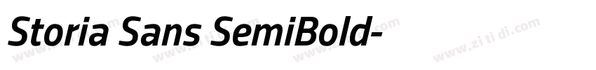 Storia Sans SemiBold字体转换